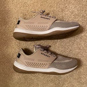 Sperry H2O Skiff Taupe Top-Sider Boat Shoes Non-Marking Men's Size 8.5 M New